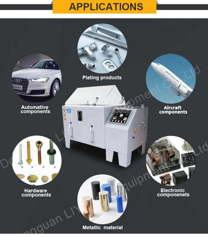 Laboratuvar Döngüsel Korozyon Simüle Tuz Sisi Test Cihazı Tuz Püskürtme Odası 0