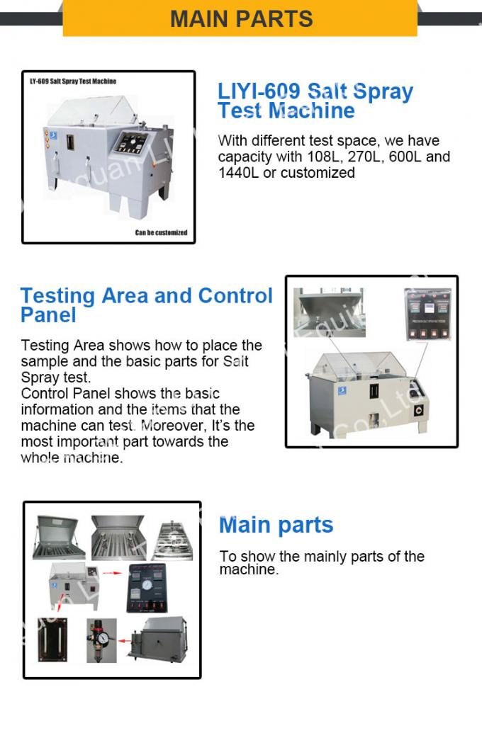 Laboratuvar Döngüsel Korozyon Simüle Tuz Sisi Test Cihazı Tuz Püskürtme Odası 3