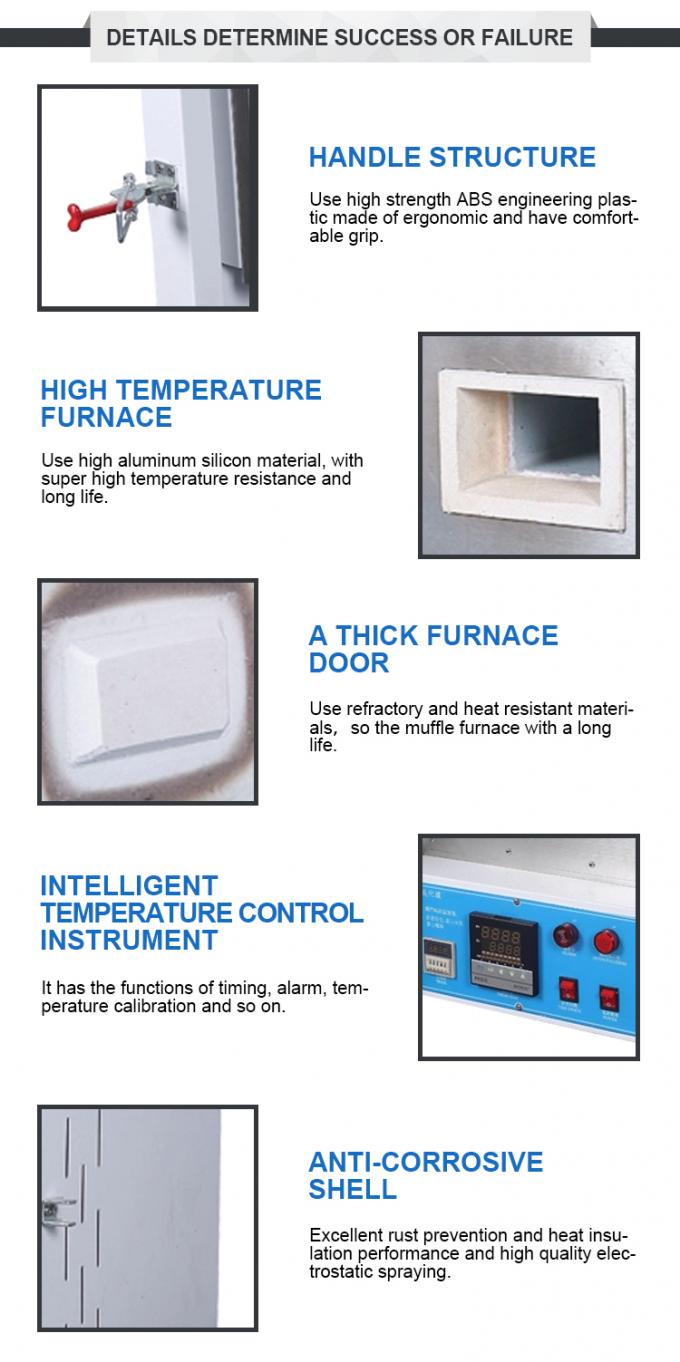 Liyi 1200c Muffle K&uuml;&ccedil;&uuml;k Isı İşleme Elektrik Fırını Rengi Mavi veya Siyah 1