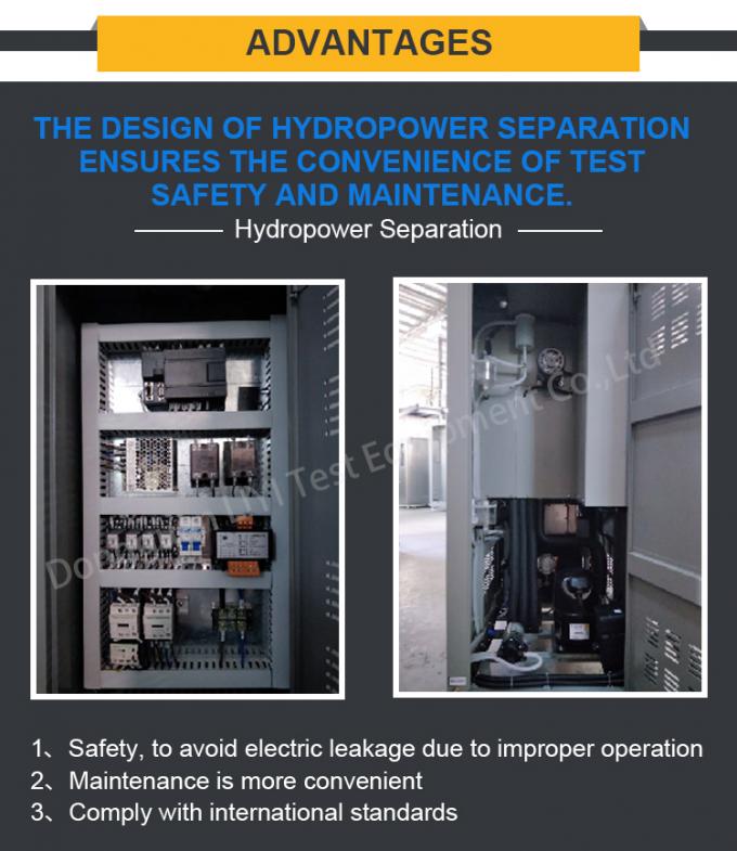 Yüksek Verimli 3 Test Odası İklimsel Termal Şok Çevre Odası 3
