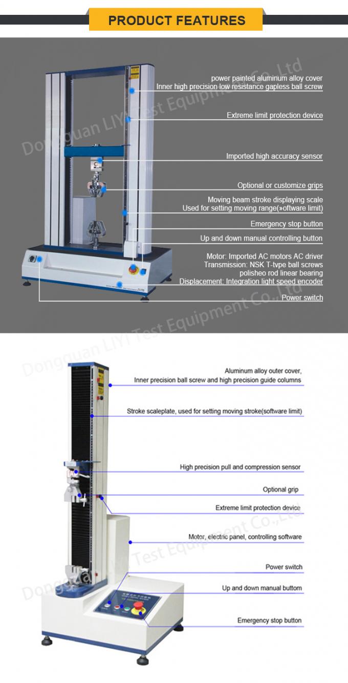 Ekstansometreli Elektronik Üniversal Çekme Test Cihazı 0