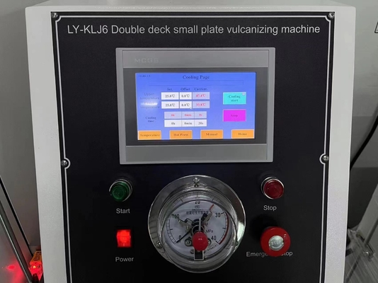 Çift katmanlı küçük düz vulkanizer Plastik için sıcak baskı makinesi