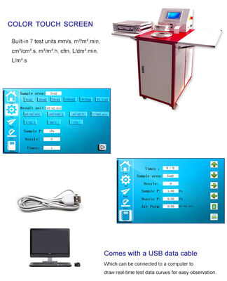 Liyi Laboratuvar Tekstil Dijital Kumaş Hava Geçirgenliği Test Cihazı
